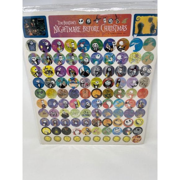 Retro Tim Burton's Disney Japan Nightmare Before Christmas Poster 100 Stickers - Picture 2 of 7